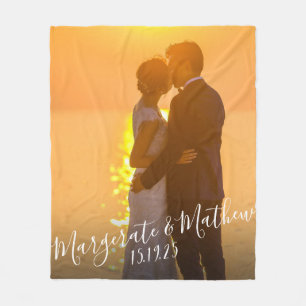 Einfache Liebe bearbeitbare Farbe Personalisierte  Fleecedecke