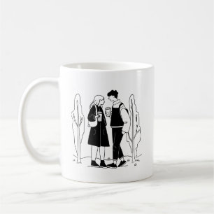 Einfache Liebe Einfachheit Kaffeepause Schönes Kaffeetasse