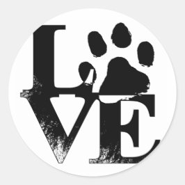 Einfache Liebe Runder Aufkleber