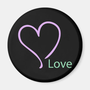 Einfache Liebe und Herz Magnet