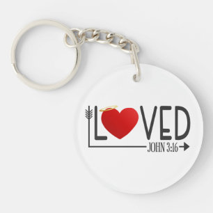 Einfache Liebesbibel Verse Valentine  Schlüsselanh Schlüsselanhänger