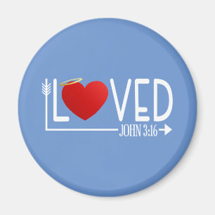 Einfache liebte Bibel Verse Valentine Magnet