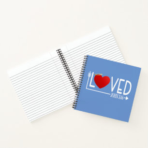 Einfache liebte Bibel Verse Valentine   Notizbuch