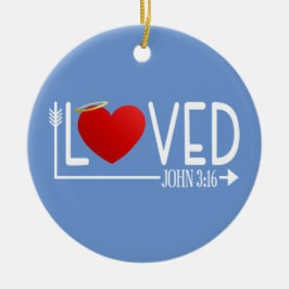 Einfache liebte Bibel Verse Valentine | Ornament