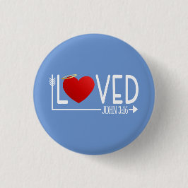 Einfache liebte Bibel Verse Valentine | Schaltfläc Button