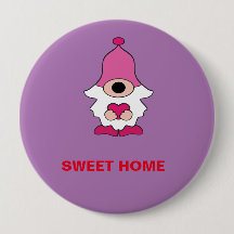 EINFACHE LILA GENOMMEN SWEET ZUHAUSE MAGNET