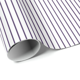 Einfache lila Pinstripe Minimalistische Allerlei-G Geschenkpapier