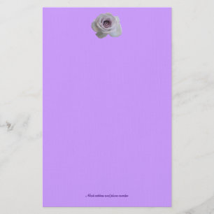 Einfache Lila Rose Briefpapier