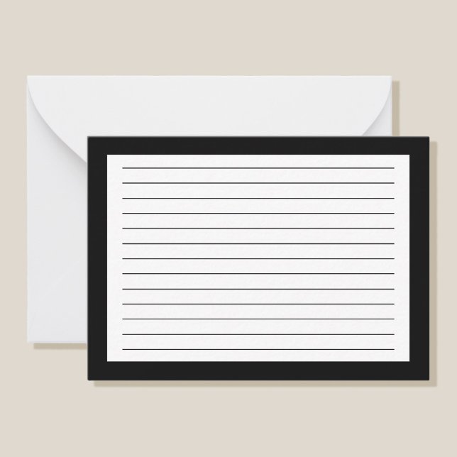 Einfache Line Ruled Index-Studie Mitteilungskarte (Von Creator hochgeladen)