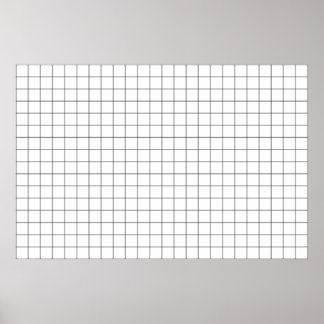 Einfache Linsenverzerrungsgitter Poster