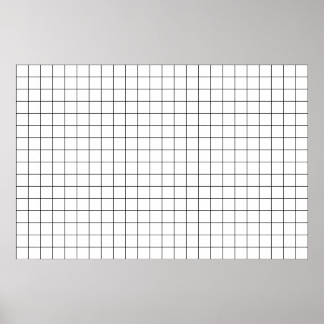 Einfache Linsenverzerrungsgitter Poster (Vorne)