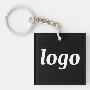 Einfache Logo-Branding-Werbung für Unternehmen Schlüsselanhänger