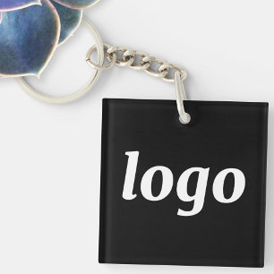 Einfache Logo-Branding-Werbung für Unternehmen Schlüsselanhänger