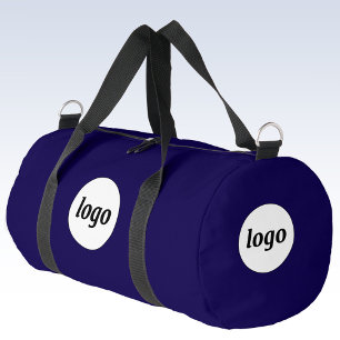 Einfache Logo-Branding-Werbung Geschäft Blau Duffle Bag