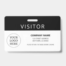 Einfache Logo der Black Visitor Pass Company