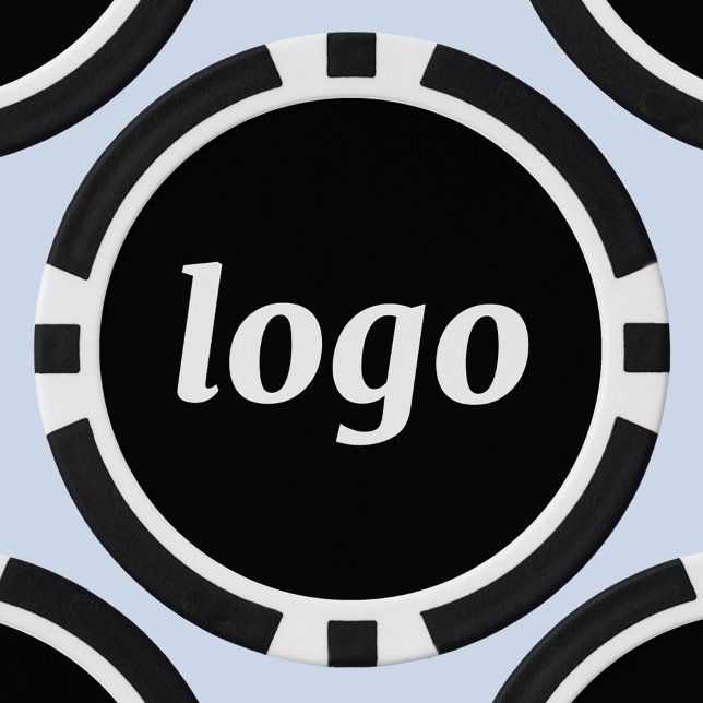 Einfache Logo-Geschäftsförderungsmarke Pokerchips (Simple logo business branding promotional poker chip)