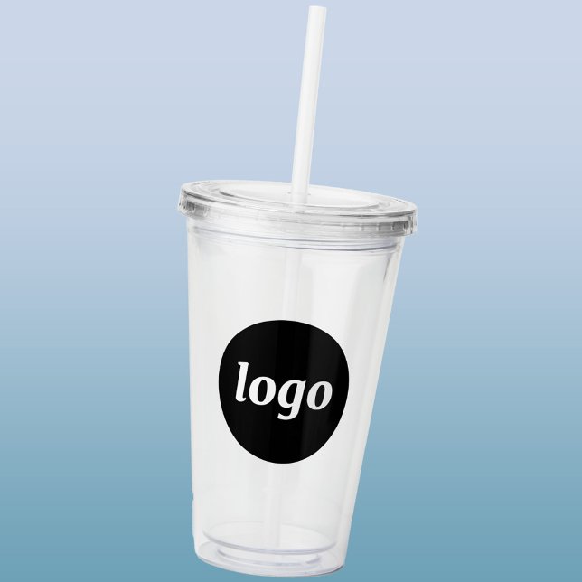 Einfache Logo-Geschäftsvermarktung Acryltrinkbecher (Simple logo business branding promotional acrylic tumbler)