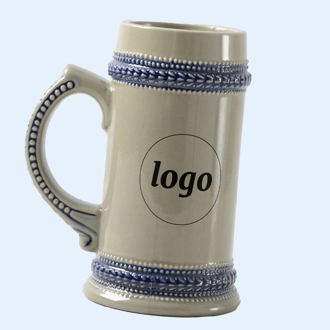 Einfache Logo-Geschäftsvermarktung Bierglas (Simple logo business branding promotional beer stein)
