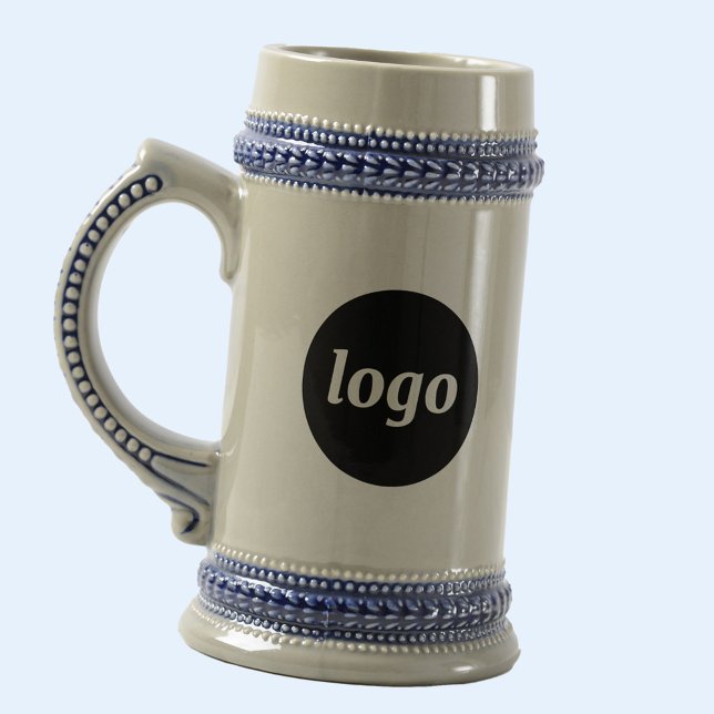 Einfache Logo-Geschäftsvermarktung Bierglas (Simple logo business branding promotional beer stein)