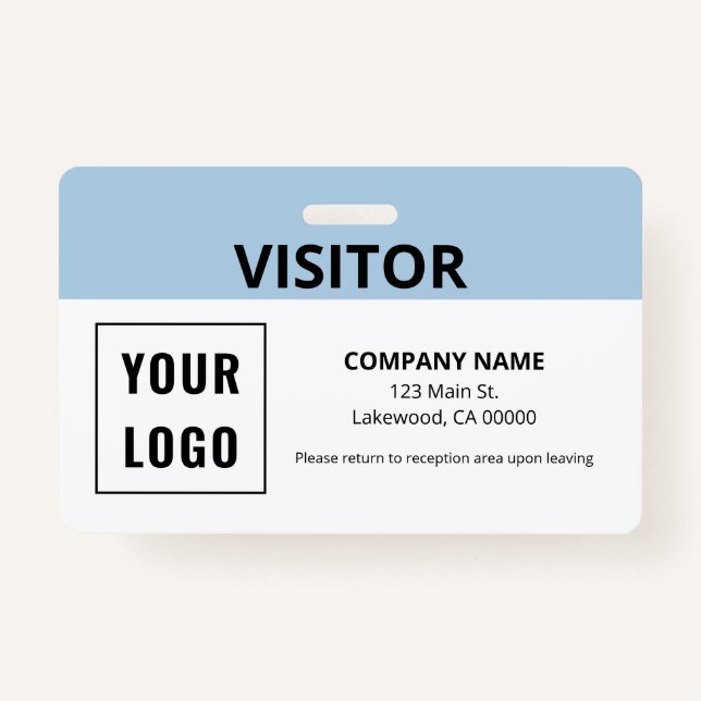 Einfache Logo-ID für Visitenkarten Ausweis (Vorderseite)