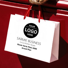 Einfache Logo-Tasche, Geschäftstasche oder Einkauf Große Geschenktüte