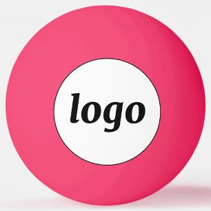 Einfache Logo-Werbeaktion - Rosa Tischtennisball