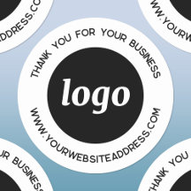 Einfache Logofirmen Vielen Dank Labels