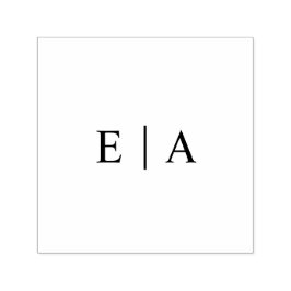 Einfache Logoinitialen für Monogramme Permastempel