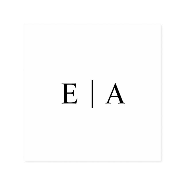Einfache Logoinitialen für Monogramme Permastempel (Design)