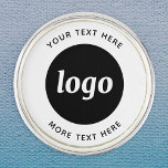 Einfache Logos für Textverarbeitung Anstecknadel<br><div class="desc">Fügen Sie Ihr eigenes Logo und Textauswahl zu diesem Design hinzu. Entfernen Sie den oberen oder unteren Text,  wenn Sie es vorziehen. Minimalistisch und beruflich. Ideal für die Mitarbeiterwerbung oder als Werbemittel für Ihre Kunden und Kunden.</div>