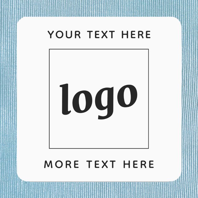 Einfache Logos für Textverarbeitung Etiketten (Simple logo with custom text business branding promotional clothing labels)