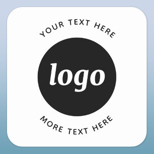 Einfache Logos für Textverarbeitung Quadratischer Aufkleber