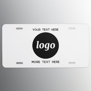 Einfache Logos für Textverarbeitung US Nummernschild