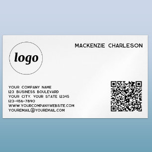 Einfache Logos und QR-Codes Magnetische Visitenkarte