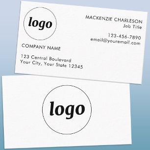 Einfache Logos und Text Visitenkarte