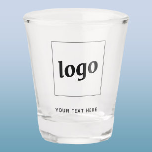 Einfache Logos und Texte Schnapsglas