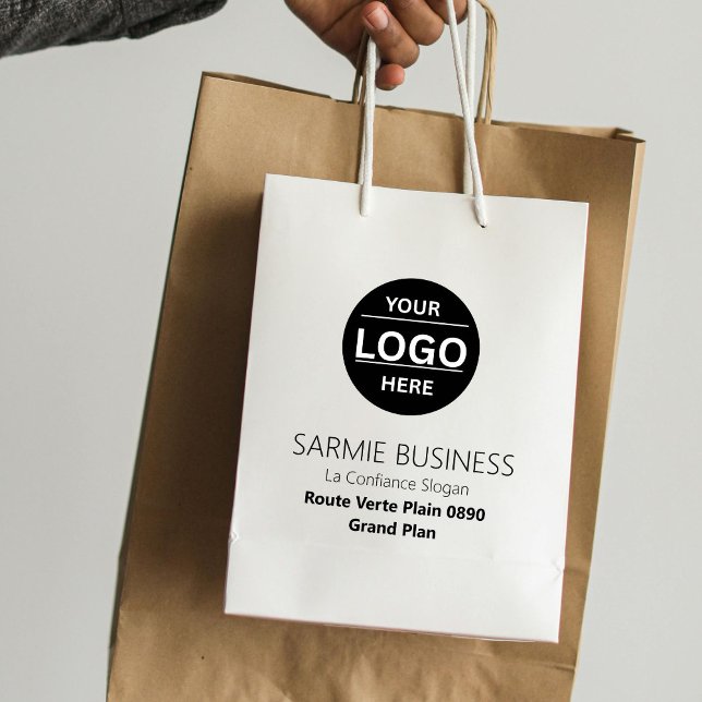 Einfache Logotasche, Geschäftstasche oder Einkaufs Mittlere Geschenktüte (Von Creator hochgeladen)