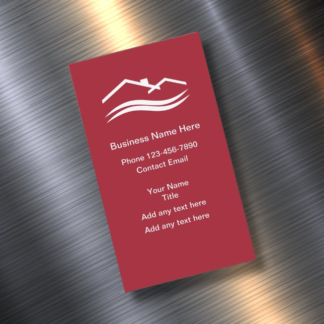 Einfache lokale Zuhause-Services, magnetische Visi Magnetische Visitenkarte (Von Creator hochgeladen)