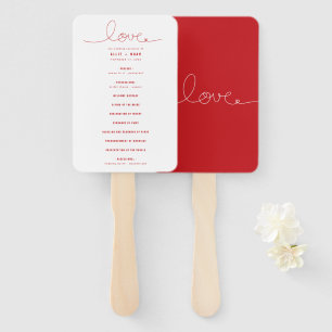 Einfache Loopy Liebe Lines Red Heart Wedding Progr Fächer