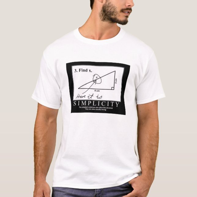 Einfache Lösungs-T - Shirt (Vorderseite)