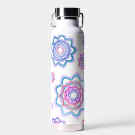 Einfache Lotus Abstrakt Moderne rosa Pasta Trinkflasche