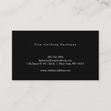 Einfache Luxus Schwarz & Weiß Minimal Boutique
