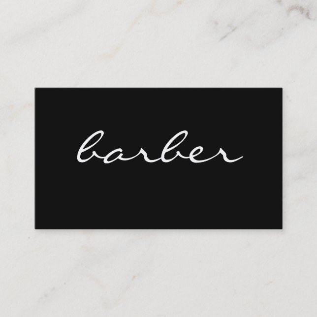 Einfache Luxus-Typografie aus Schwarz und Weiß Visitenkarte (Vorderseite)