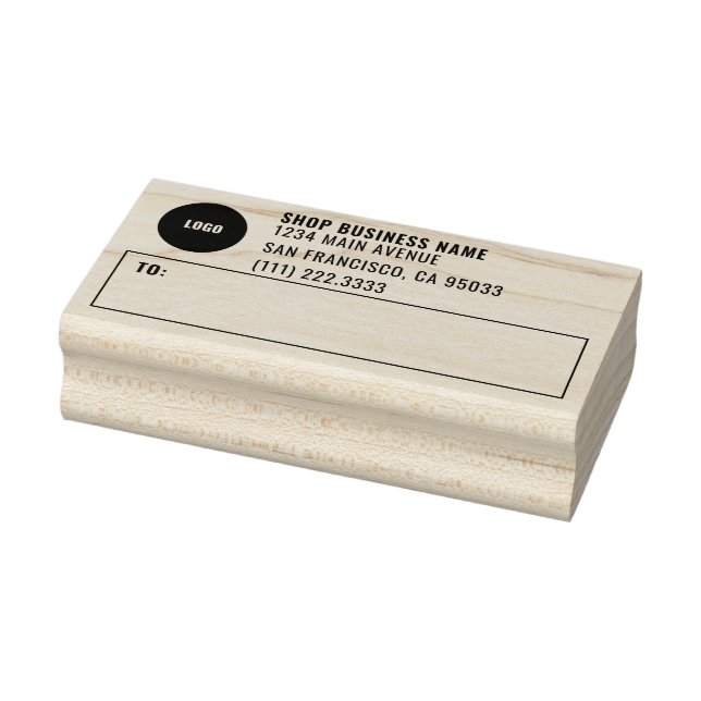 Einfache Mailing-Labels für Firmenlogos Gummistempel (Stempel)