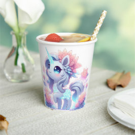 Einfache Majestic Einhorn Kinderdusche Pappbecher