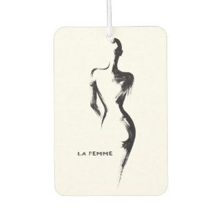 Einfache Malerei Gouache La Femme 01 Poster Autolufterfrischer