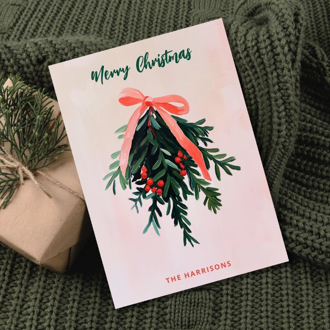 Einfache Malerei ohne Foto Moderne rosa Malerei Einladung (Von Creator hochgeladen)