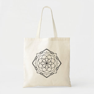 Einfache Mandala-Tasche Tragetasche