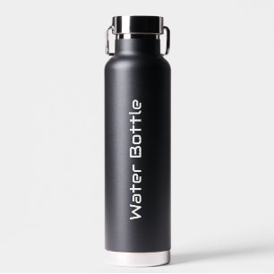 Einfache Markenförderung 22oz Schwarz Trinkflasche