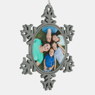 Einfache Markenförderung Schneeflocken Zinn-Ornament